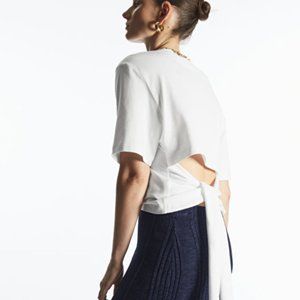 COS THE BOW BACK T-SHIRT S